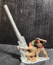 BARCLAY MANOIL VINTAGE 1930s TOY SOLDIERS ANTI AIRCRAFT TEAM ORIGINAL 5" NICE