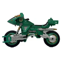 POWER RANGERS Lightspeed Rescue Trans Armor Cycle Green Ranger 6 1/2" Bike 1999