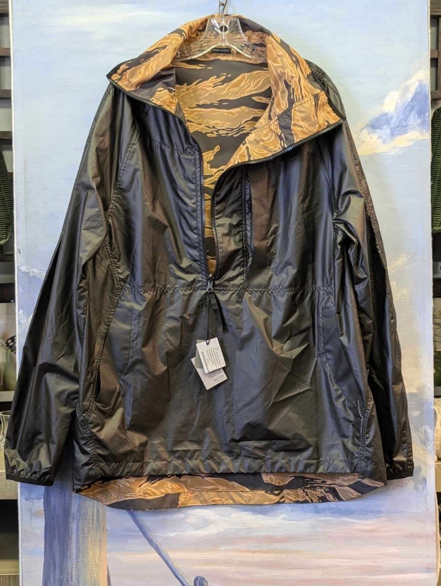 NWT Maharishi L Black/Sun- Bleached Gold Tiger Reversible Tech