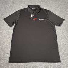 Travis Mathew Polo Shirt Mens Large NWT Black Prestige Performance Golf