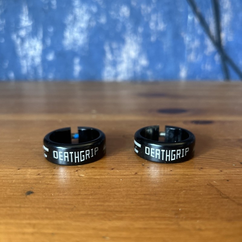 DMR Death Grip lock-on grip clamps In Black 