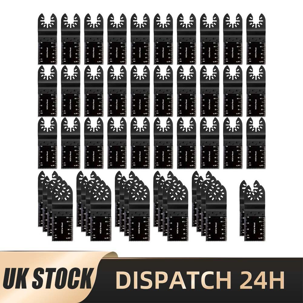 52Pcs Metal Cutting Multi Tool Blades For Dewalt Bosch Makita Oscillating Saw UK