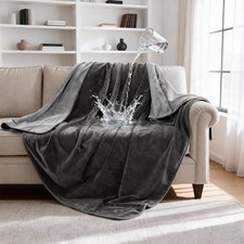 Waterproof Blanket for Dogs and Cats, Reversible Flannel Double-Sided Furnitu...