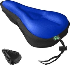 Zacro Water-resistant Gel Pad Bike Seat Cushion for Mountain/Road Bikes - Blue