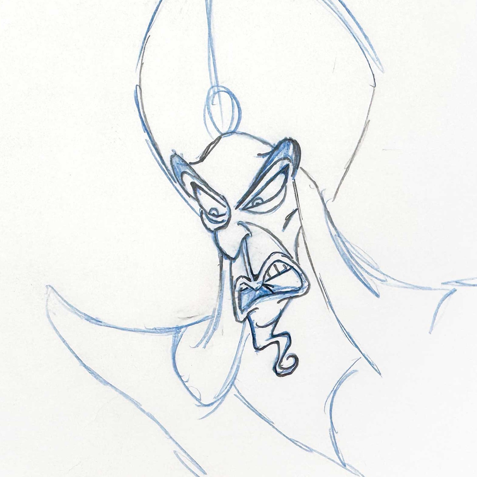 Aladdin : Jafar Original Animation Drawing (Walt Disney, 1992) + CERTIFICATE