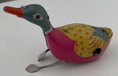 Blechspielzeug Swimming Duck zum Aufziehen ohne Schlüssel VINTAGE