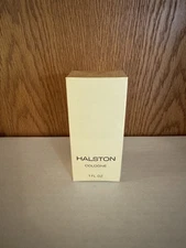 NIB VINTAGE PARFUMS HALSTON 1.0 oz PRE BARCODE SEALED 70s Perfume