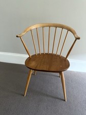 FINE RETRO ERCOL COWHORN ARMCHAIR / DINNING CHAIR 