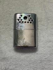 Vintage Jon-e Aladdin Hand Warmer Chrome Pocket Heater Pat 1960 Camping Hunting