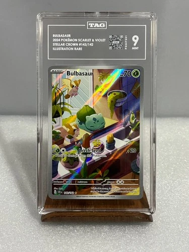 Pokémon TCG Bulbasaur 143/142 Stellar Crown Illustration Rare TAG 9