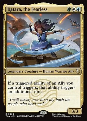 MTG RARE REGULAR - KATARA, THE FEARLESS 0230 (TLA) AVATAR