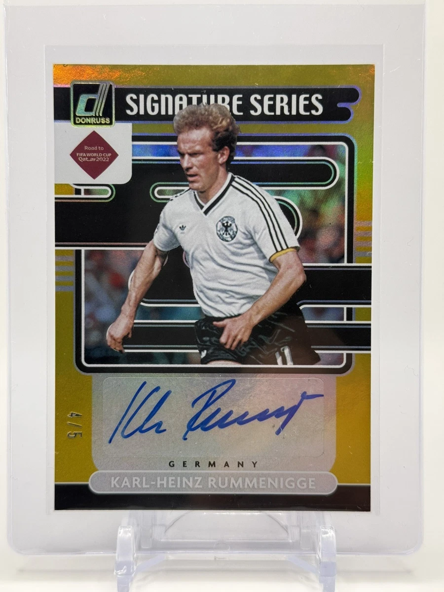 Karl-Heinz Rummenigge Autographed Soccer Sports Trading Cards