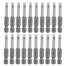 20pcs SL4.0 Slotted Screwdriver Bits 2" Magnetic Head Screw Driver Drill Bit
