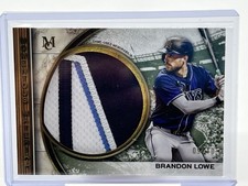 2025 Topps Museum Brandon Lowe Momentous Material Jumbo Patch Relic Gold /10