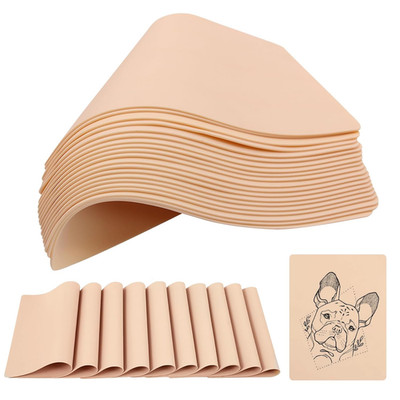 Blank Tattoo Practice Skin -  30Pcs Double Sides Fake Skin Tattoo Skin for Pract