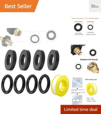 Durable 30-Pc Propane Seal Set: Gaskets and O-Rings for Leak-Free Connections