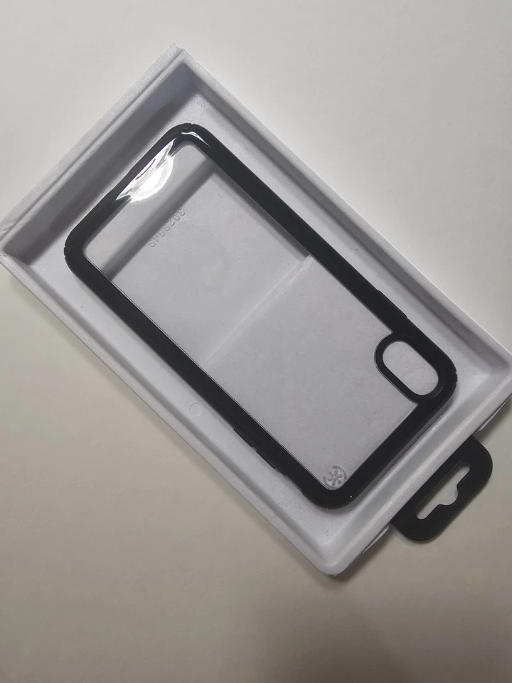 Funda Speck Presidio Show para Apple iPhone XS MAX 6.5"- NEGRA TRANSPARENTE Foto 3 de 4