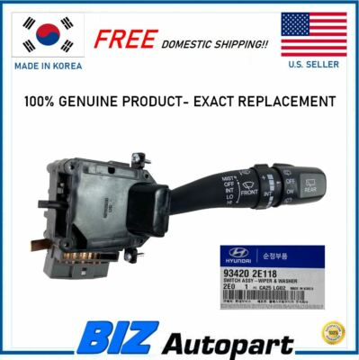 #ad #ad GENUINE WIPER WASHER SWITCH ASSEMBLY FOR 2009 HYUNDAI TUCSON OE# 93420 2E118 $45.00
