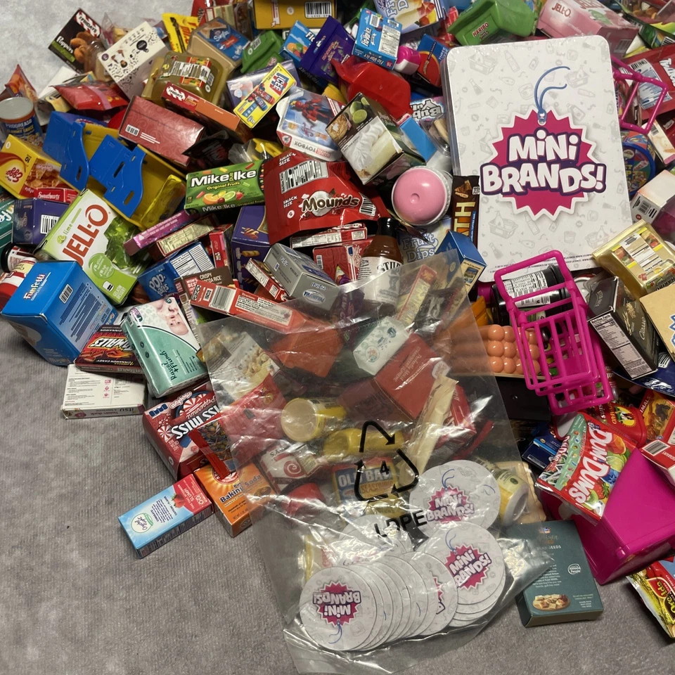 Mini Marcas Gran Lote de 614 Piezas Tienda de Comestibles Juguetes Caramelo Dorado Foto 2 de 4