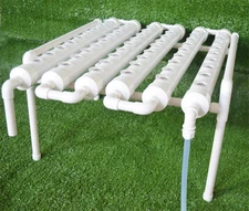 New Hydroponic Grow Kit 54 Plant Sites Horizontal 6 Pipes 110V Ebb and Flow Pump