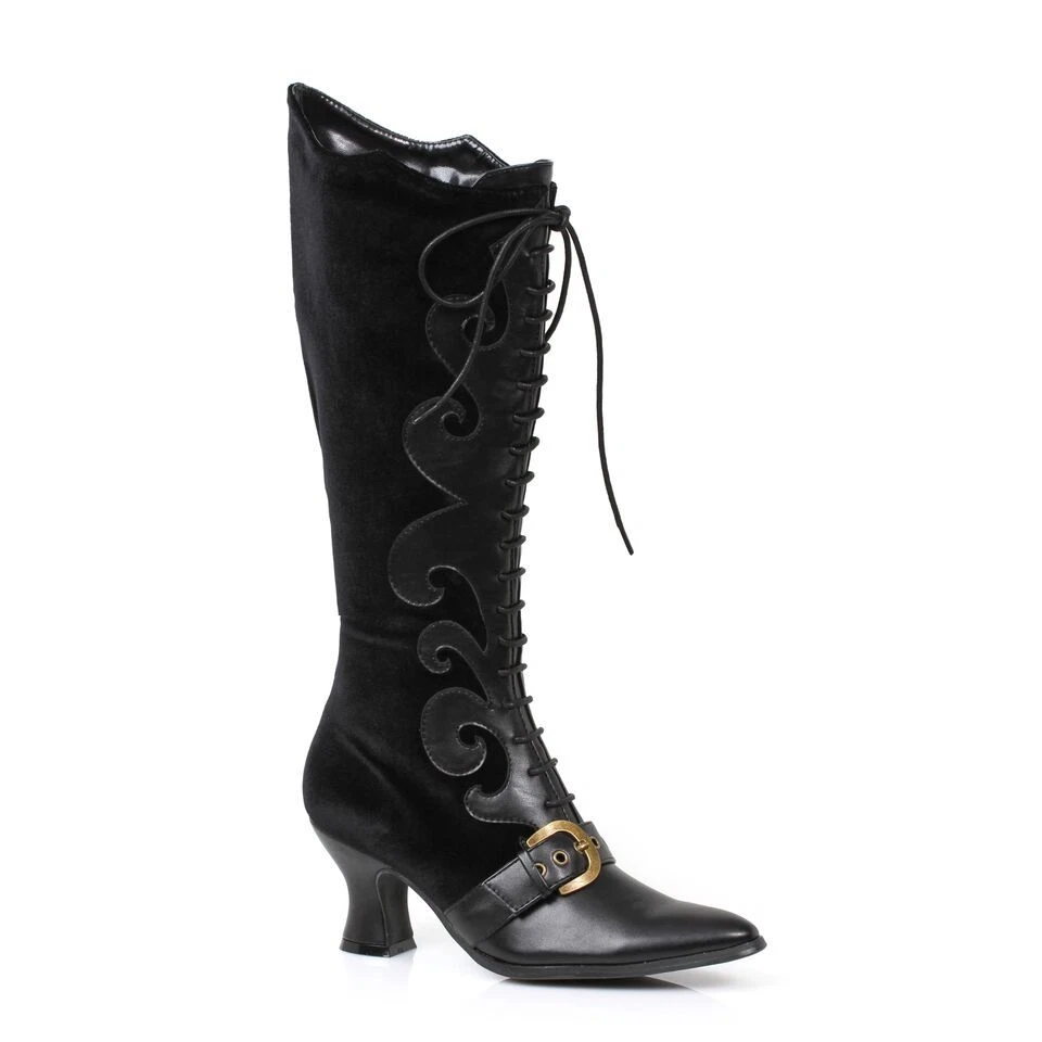 Lila Samt Hexe Maleficent viktorianischer Disney B sewicht Kost m Schn rstiefel