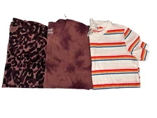 Victorias Secret PINK Set Of 3 Short Sleeve Crewneck Tees Small Assorted Pattern