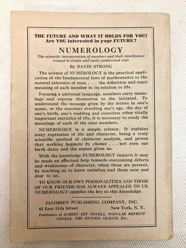 RARE 1927 Horoscope Dream Book Palmistry and Fortune Telling OLD VINTAGE - Picture 3 of 10