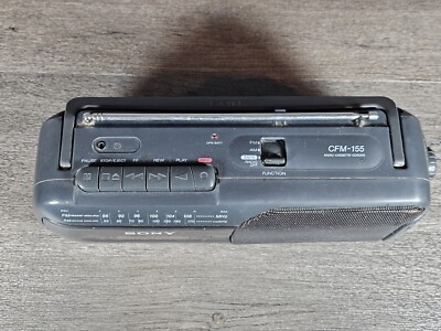 Vintage Sony CFM-155 AMFM Radio Cassette Player Recorder 90s
