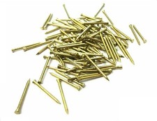 SOLID BRASS PANEL PINS, PICTURE TACKS, HARDBOARD NAILS 20mm,25mm,30mm,40mm,50mm