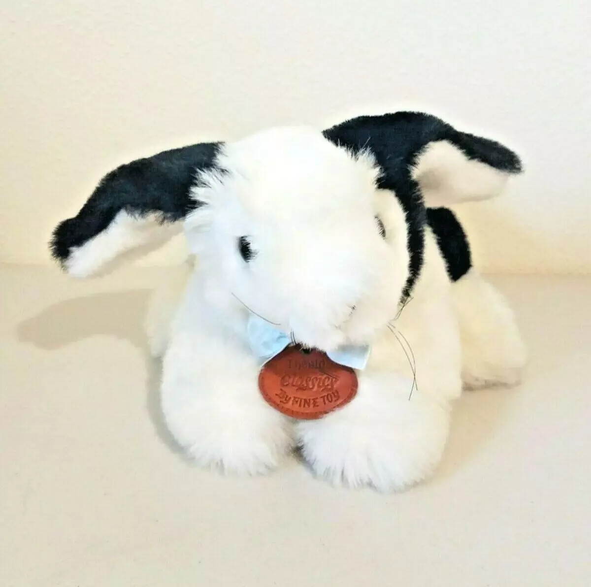 Black and white stuffed bunny cheap