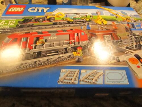 LEGO City RC train lourd 60098 cargaison piste incomplète et grue testée à distance - Photo 1/12