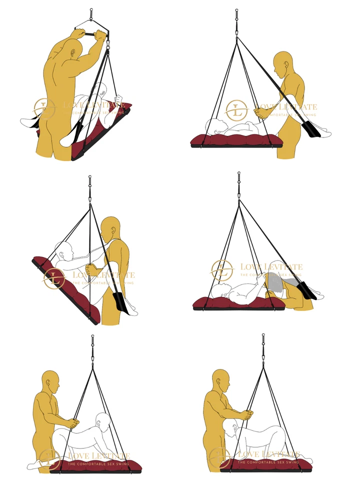Love Levitate Sex Swing - The Comfortable Sex Swing - BDSM Swing Sex Furniture - Image 3 of 4