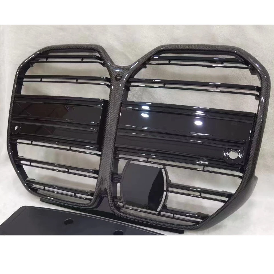 Rejilla delantera de fibra de carbono con ACC para BMW Serie 4 G26 M440i Gran Coupé 2021+ Foto 3 de 3