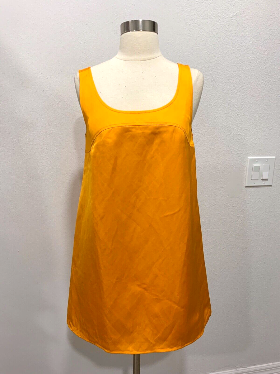 FRAME MICRO FLARE SLEEVELESS NECTARINE MINI DRESS SIZE S $458 | eBay