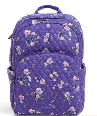 Vera Bradley large backpack flora purple Amazon.com: Vera Bradley Women main image 4