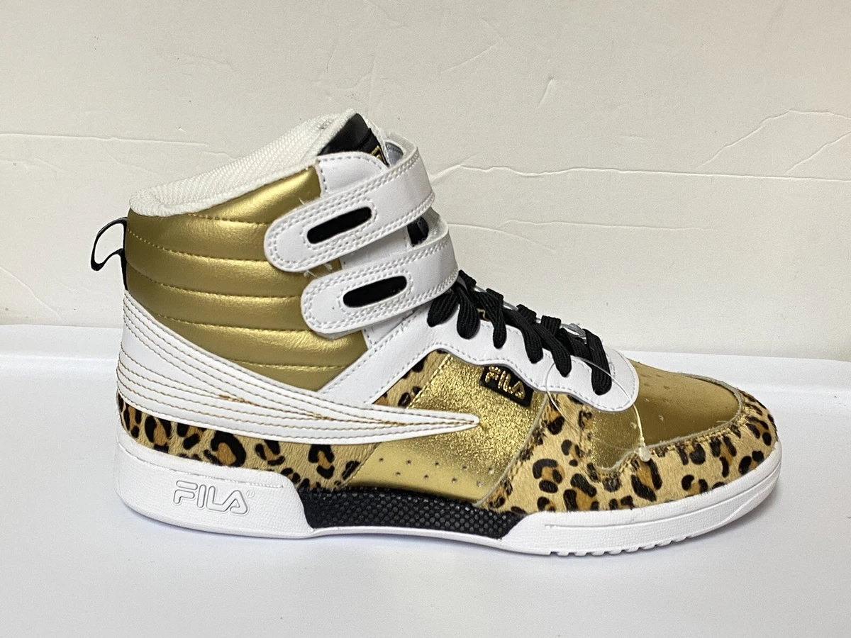 fila F 14 Leopard Metallic WOMENS Sneakers SZ US 9