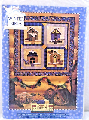 Vintage 2000 Debbie Mumm Winter Birds House Wall Hanging Garland Quilt Pattern