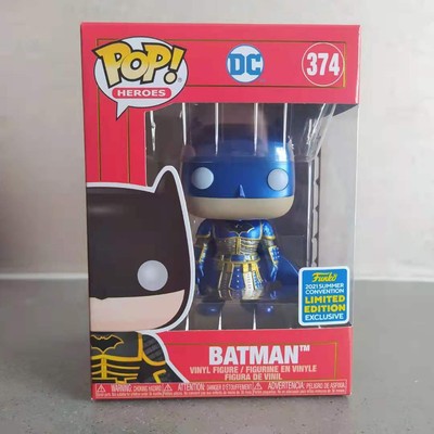 Funko Pop! DC Heroes Metallic Blue Batman #374 Imperial China Summer  Exclusive | eBay