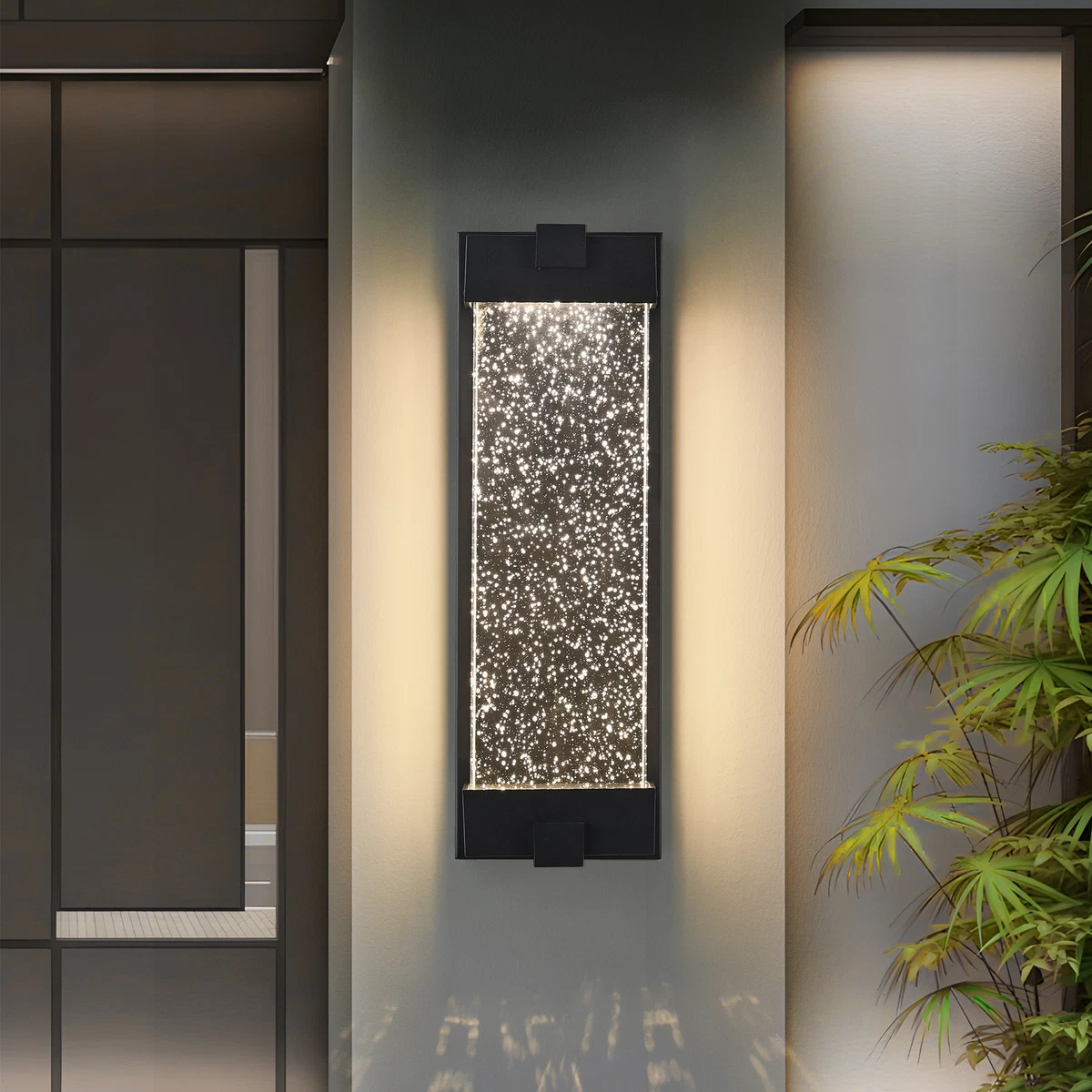 9 Silver Aluminum Utility Wall Light Outdoor Vapor