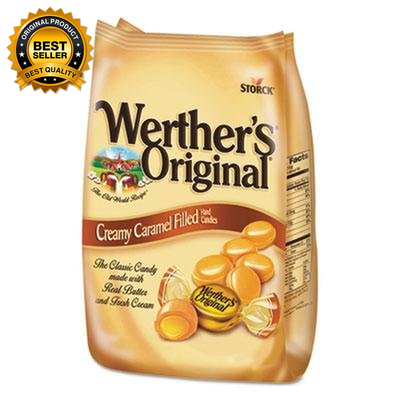 Hard Candies with Gooey Caramel Filling 27oz Bag for Breakroom Snacking