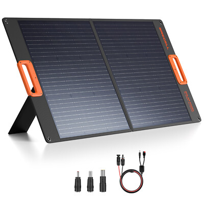 GRECELL 100W Portable Solar Panel Kit for Power Station Generator  20V 5A