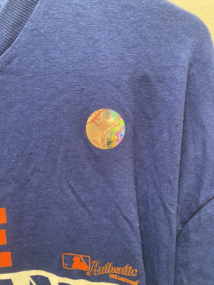 New York Mets 2015 National League Champs The Pennant Rise Majestic MLB 3XL Blue - Image 2 of 4