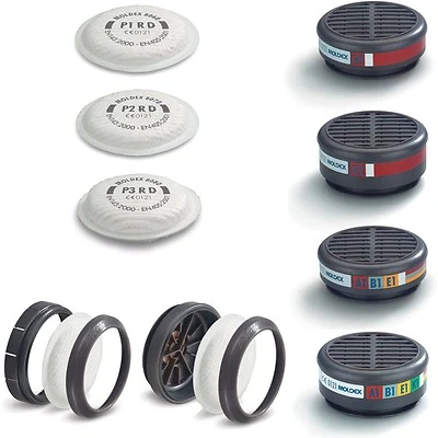 Moldex Serie 8000 Gasfilter A1 A2 ABE1 ABEK1 Partikelfilter P1 P2 P3 Adapter