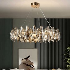 Metall Chandeliers Elegant Crystal Chandelier Modern K9 Crystal Interior Light