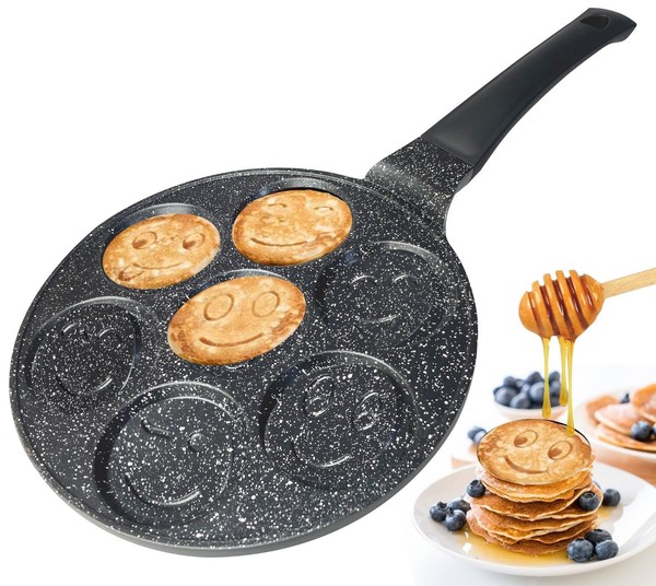 Pfannkuchen Emoij Cartoon Pfanne Alu-Guss Ø26Cm Induktion Cheffinger Cpsm-image