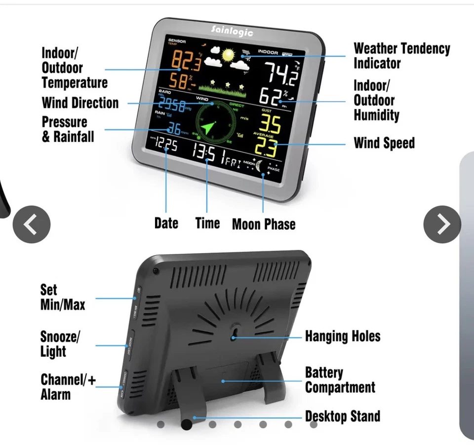 Sainlogic SC088 Wireless Weather Station - Image 3 of 4