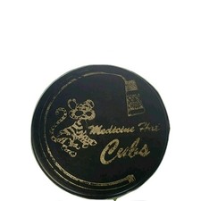 MEDICINE HAT Tiger 🐅 🐯 CUBS VINTAGE 🏒 PUCK BILTRITE SLUG STAMPED MADE N 🇨🇦
