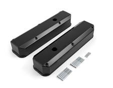 Mopar Chrysler Sb 318 340 360 Fabricated Valve Covers Tall Black W Hole Mopar Chrysler Sb 318 340 360 Fabricated Valve Covers Tall Black W Hole