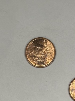 1, 2, 5 Cent Frankreich 1999 - Bankfrisch