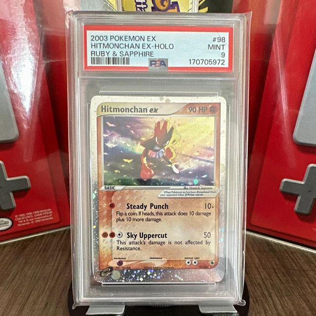 Hitmonchan ex 98/109 EX Ruby & Sapphire Holo PSA 9